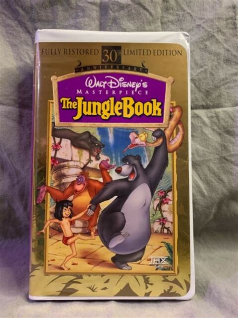 The jungle book vhs ebay - Collector's Edition The Jungle Book (1967 film) VHS Tapes, Animation & Anime The Jungle Book (1967 film) VHS Tapes , Full Screen The Jungle Book (1967 film) G Rated VHS Tapes